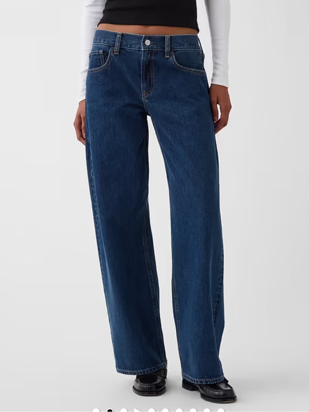 The Hailey Low Rise Loose Jean in Medium Indigo size 31 NWT